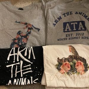Bundle of 10 arm the animals shirts